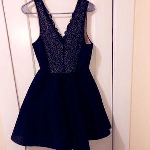 Black formal social dress